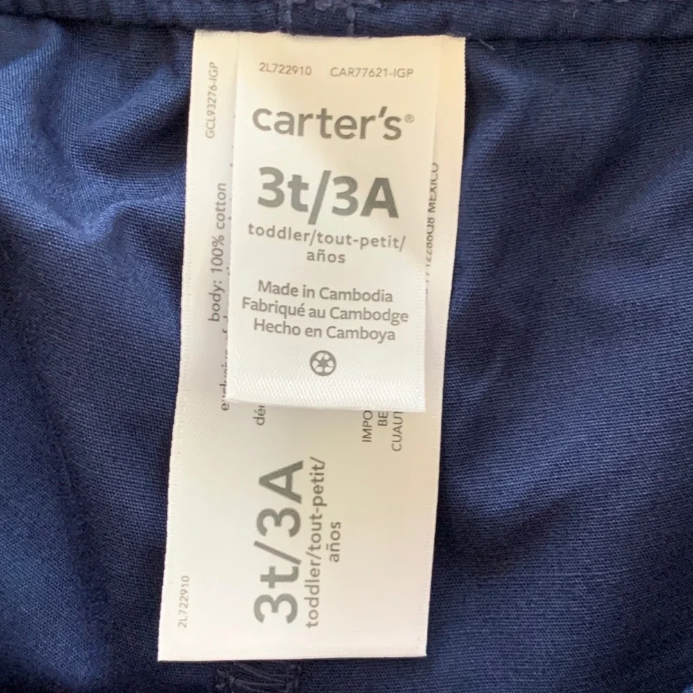 Carter’s Toddler Boy’s 2-Piece Striped Henley and Shorts Set